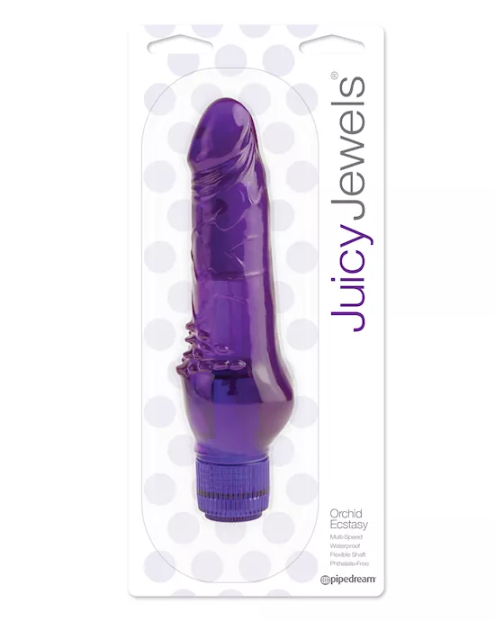 Juicy Jewels Orchid Ecstasy Vibrating Dildo