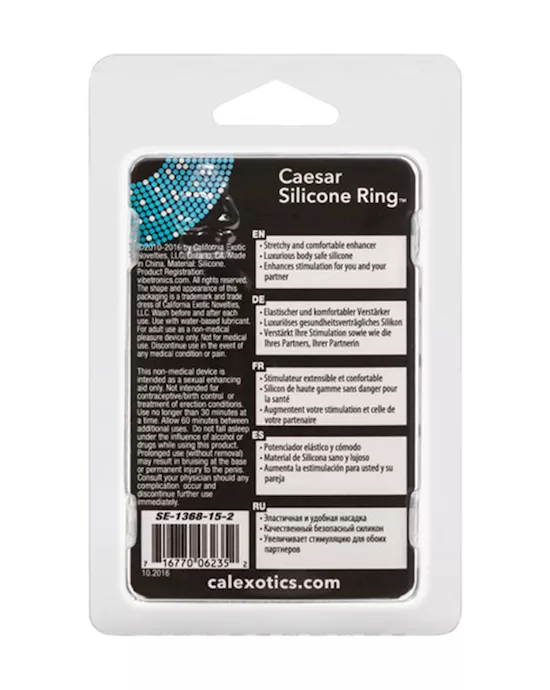 Adonis Silicone Ring Caesar Black