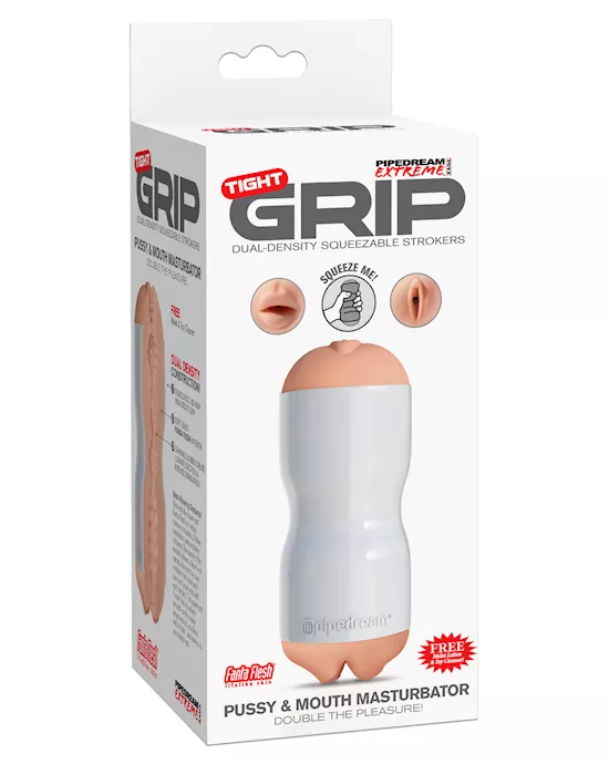 Pipedream Extreme Toyz Tight Grip Pussy & Mouth Masturbator