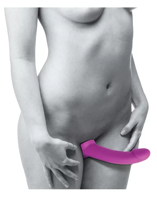 Vibrating Strapless Silicone Strap-on Dildo