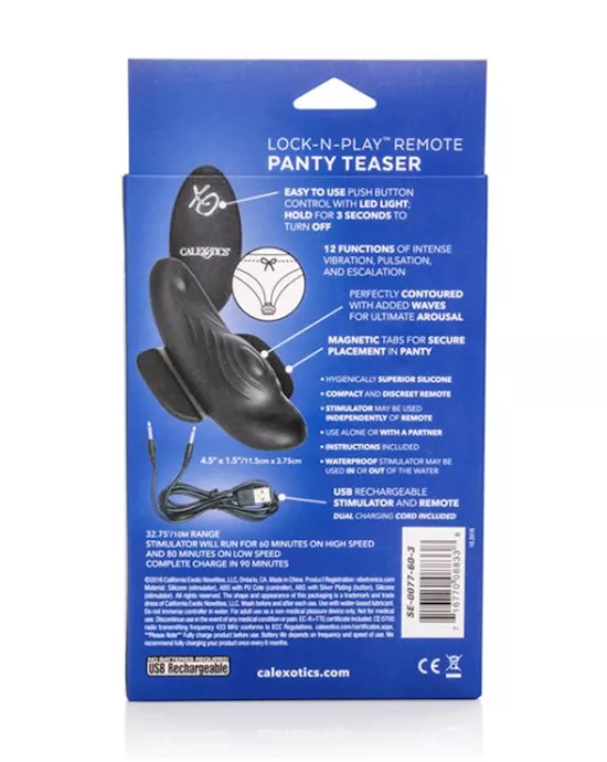 Lock-n-play Remote Panty Teaser