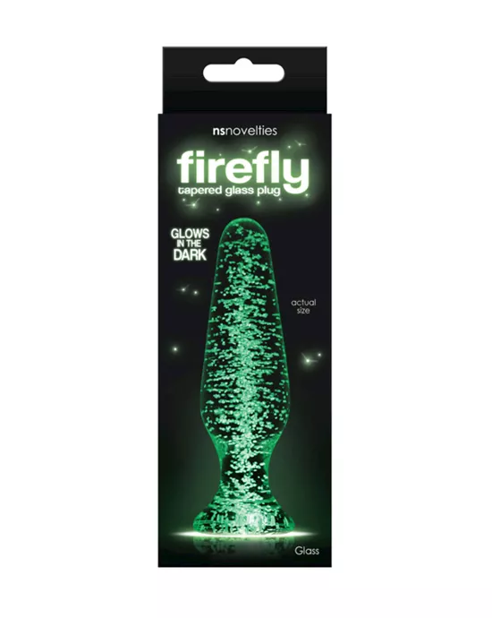 FireflyGlassTaperedPlugClear