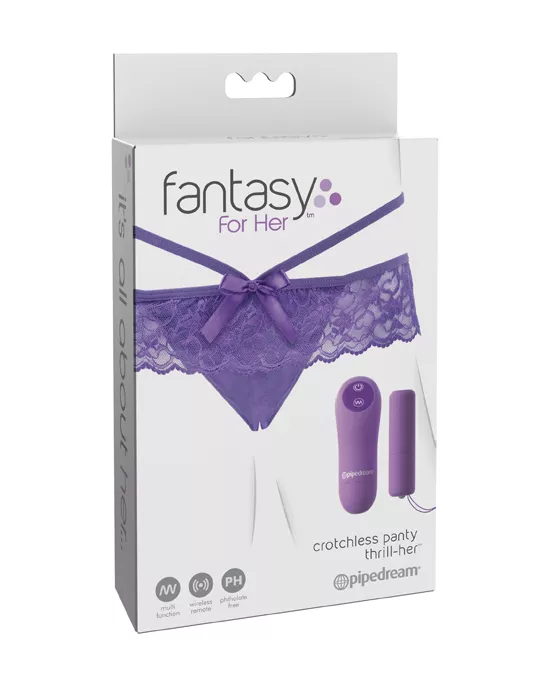 Fantasy For Her Crotchless Panty Thrill-her