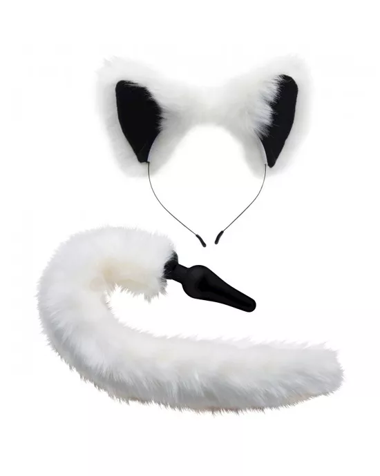 TZWhiteFoxTailandEarsSet