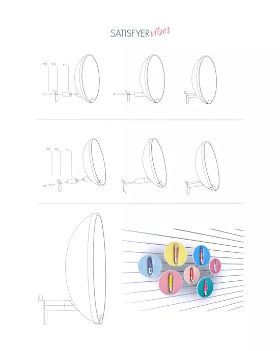 Satisfyer Vibes Pos Round Display Big Master (470mm X 390mm X 130mm)