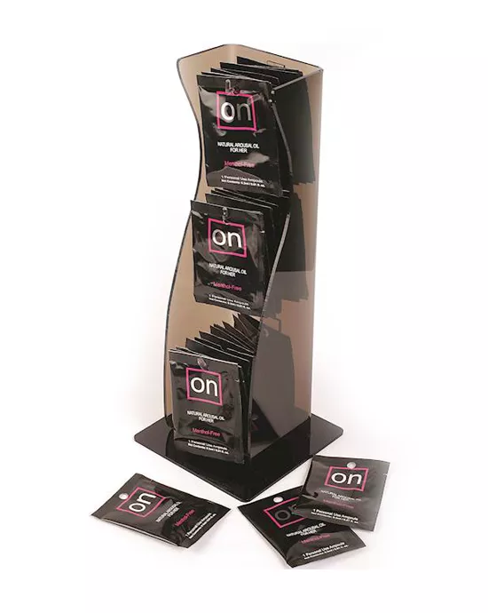 ONforHerArousalOilOriginal40PieceSingleUseAmpouleTowerDisp