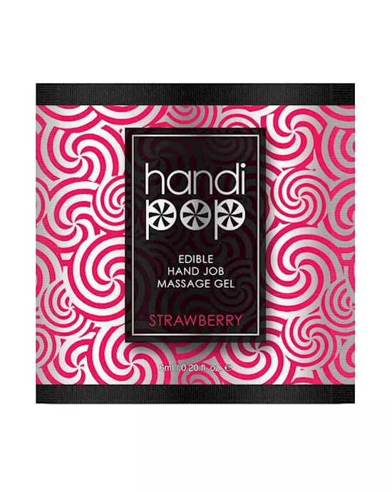 HandipopStrawberryHandJobMassageGelSingleUsePacket
