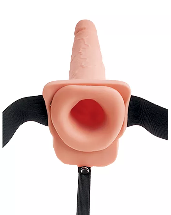Fetish Fantasy Hollow Squirting Strap-on With Balls