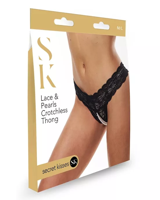 Secret Kisses Ace And Pearls Thong