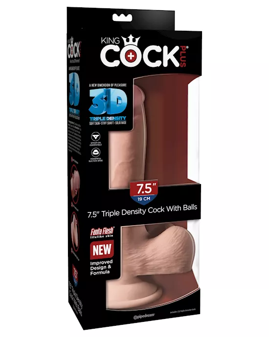King Cock Plus Triple Density Cock With Balls