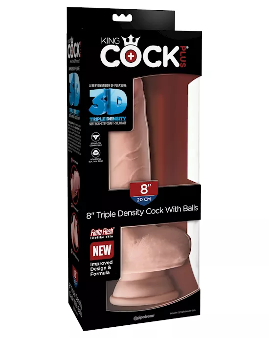 King Cock Plus Triple Density Fat Cock With Balls