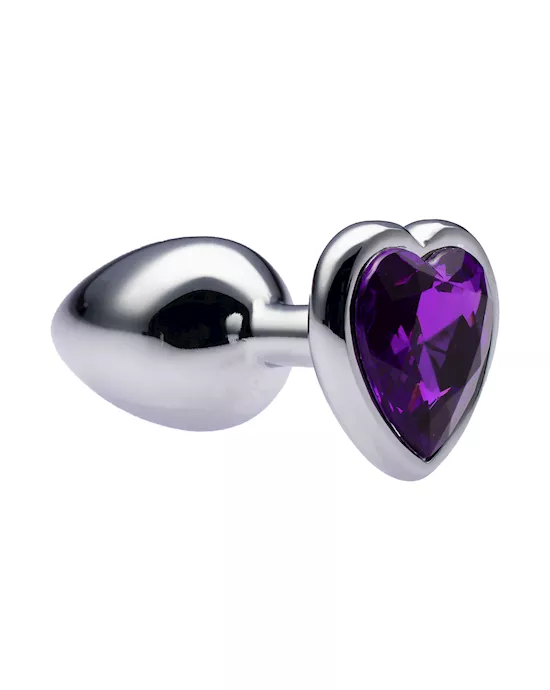 Kink-MetalLoveHeartGemButtPlug28mmx70mmweight52g