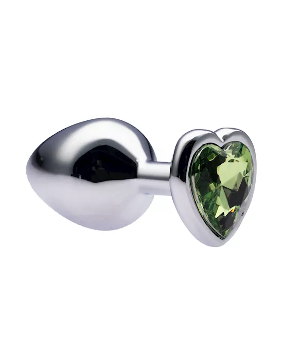 Kink-MetalLoveHeartGemButtPlug34mmx83mmweight90g