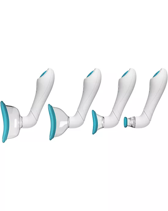 Bloom-intimate Body Pump Vibrator - 4-in-1 Interchangeable Set