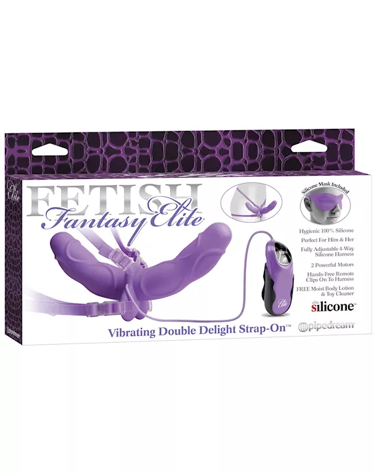 Fetish Fantasy Elite Vibrating Double Delight Strap-on