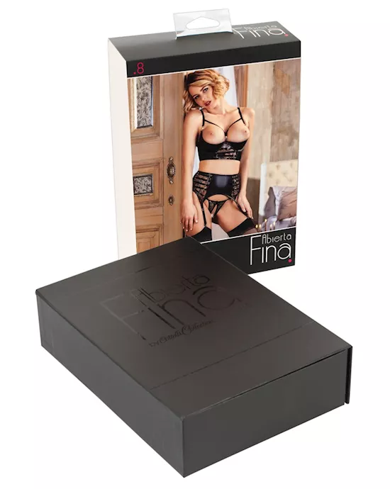 Leslie Shelf Bra Suspender Set