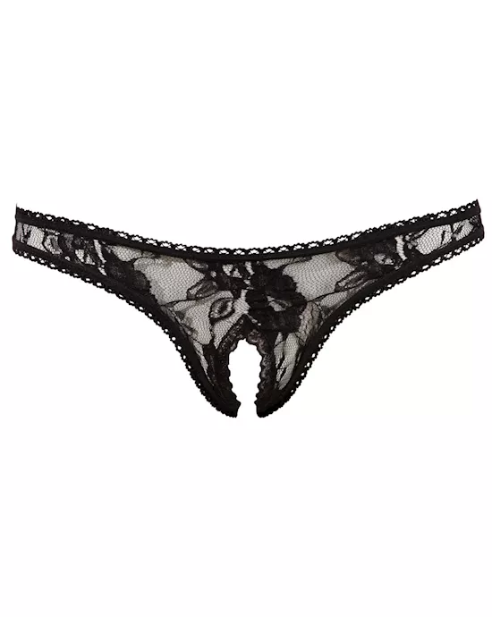 Crotchless Floral Panty