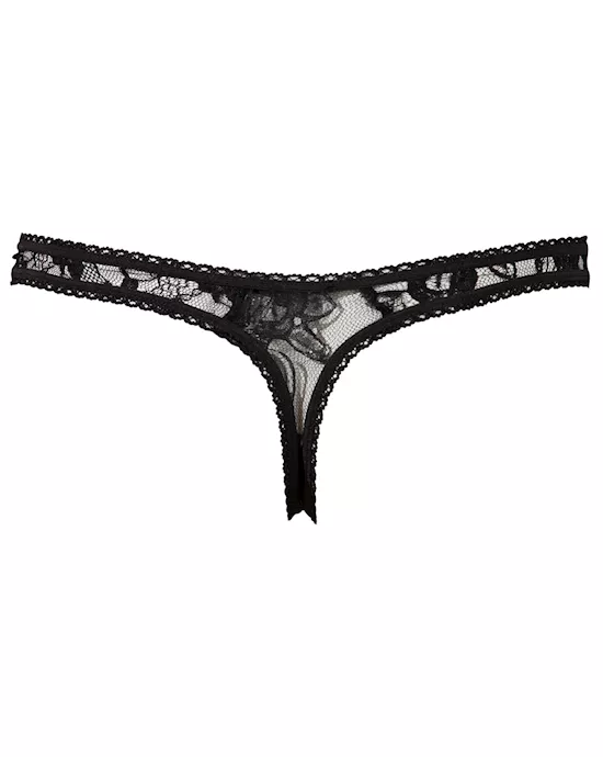 Crotchless Floral Panty