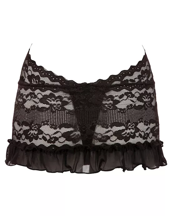 Floral Lace Halterneck Dress
