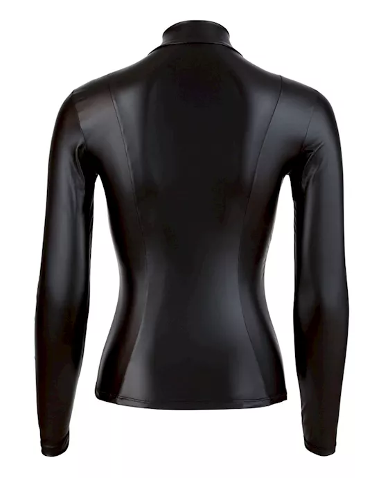 Long Sleeve Top With Zip