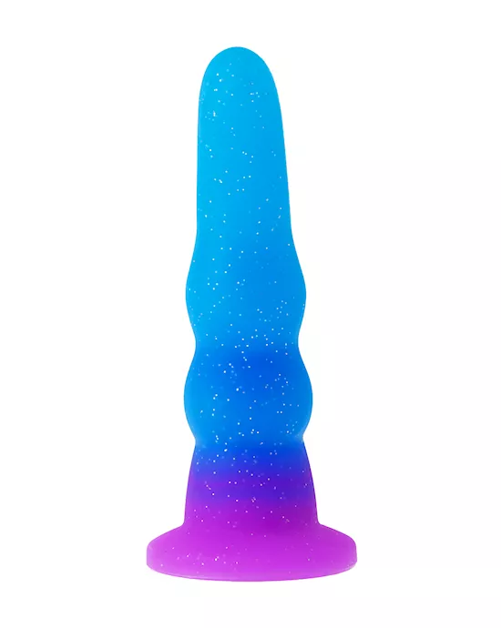 Nood Colours Glitter Rippled Dildo