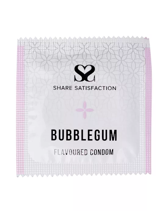 ShareSatisfactionBubblegumFlavouredCondoms-bulkpack50100500