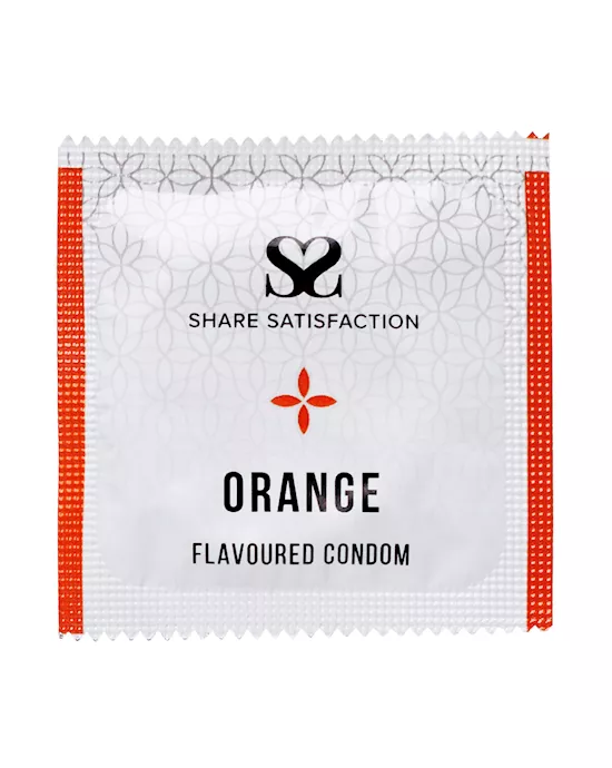 ShareSatisfactionOrangeFlavouredCondoms-bulkpack50100500