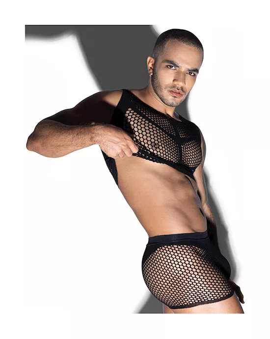 Leaf Top And Boxer Body Stocking