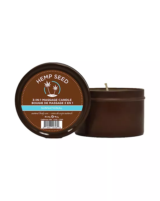 HempSeed3-In-1MassageCandle-SunsationalItalianBergamotJuniperBerriesWhiteWood-170g