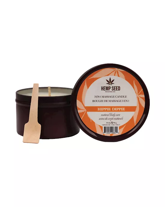 HempSeed3-In-1MassageCandle-HippieDippieToastedCoconutSparklingCashmereSandalwood-170g