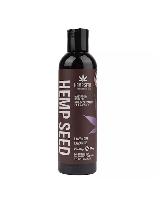 HempSeedMassageBodyOil-LavenderScented-237mlBottle
