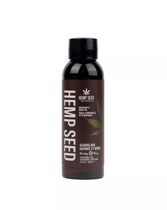 HempSeedMassageBodyOil-GuavalavaGuavaBlackberryScented-59mlBottle