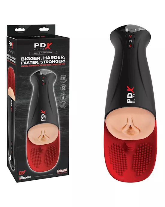 PDXEliteFap-O-MaticProXL-Light-FleshUSBRechargeableAutoStroker