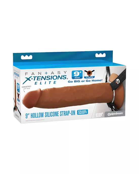 Fantasy X-tensions Elite 9" Silicone Hollow Strap-on Dual Density