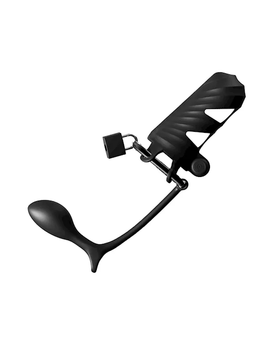 Fantasy C-ringz Remote-controlled Vibrating Cock Blocker With Ass-gasm Plug