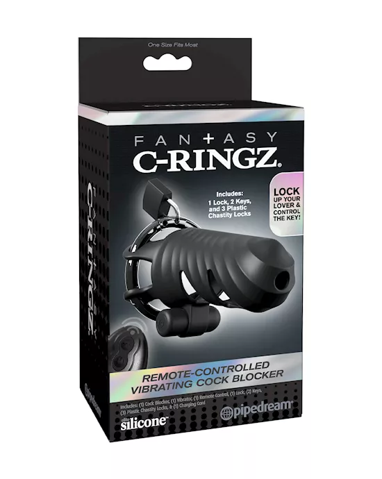 Fantasy C-ringz Remote-controlled Vibrating Cock Blocker