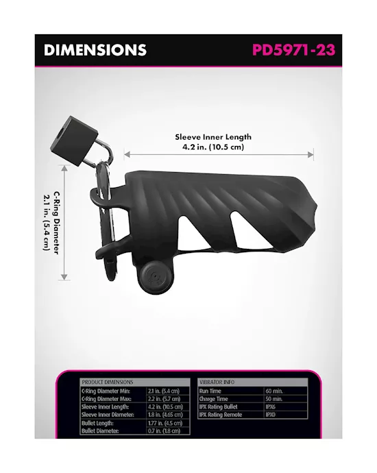 Fantasy C-ringz Remote-controlled Vibrating Cock Blocker