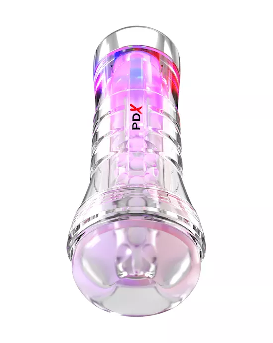 PDXEliteViewTubeXXLSee-ThruEZ-GripLEDStroker-Clear