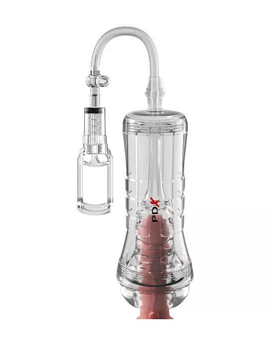 Pdx Elite Viewtube Vac Xxl Pump See-thru Ez-grip Pump Stroker