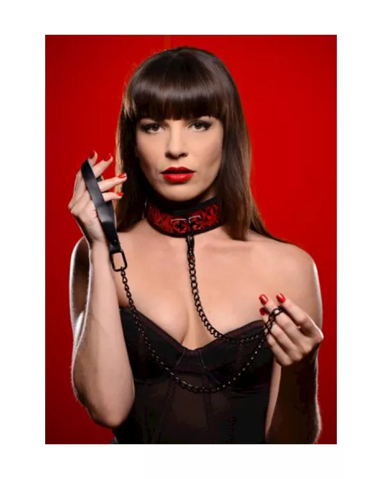Crimson Tied Collar with Leash