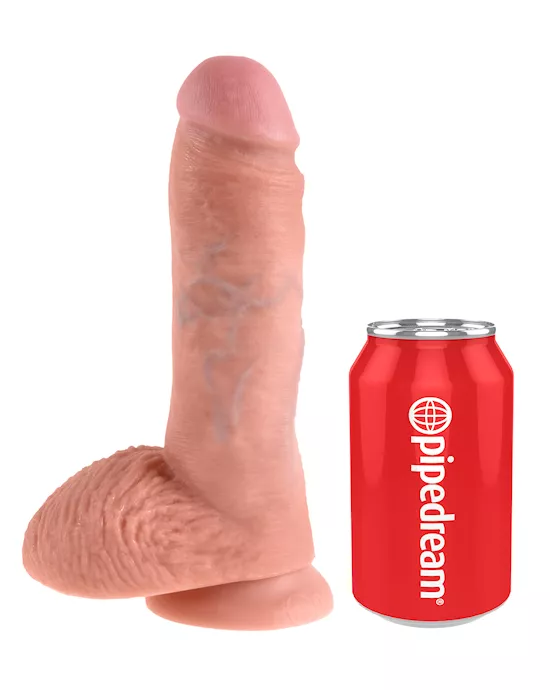 King Cock Suction Cup Dildo with Balls