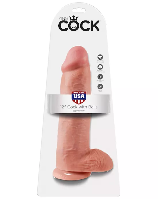 King Cock with Balls 12 Inch