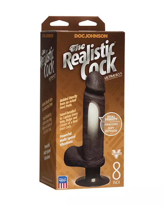 The Realistic Cock UR3 Vibrating 8 Inch