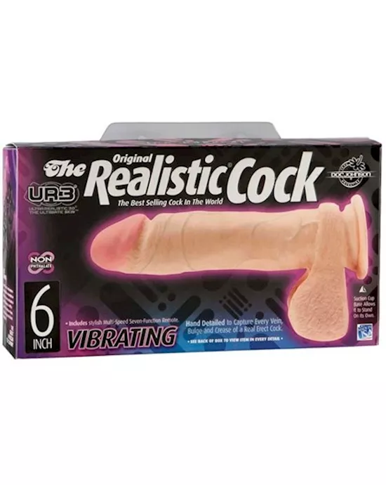 The Realistic Cock UR3 Vibrating 6 Inch