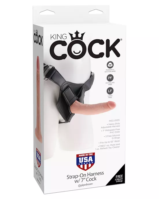 King Cock Strap-on Harness w 7 Cock