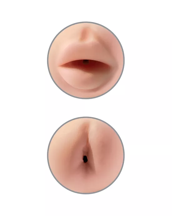 Pipedream Extreme Toyz Tight Grip Mouth & Ass Masturbator
