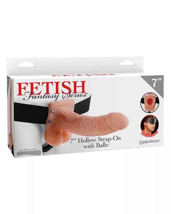 Fetish Fantasy Series 7 Inch Hollow Strap-On with Balls