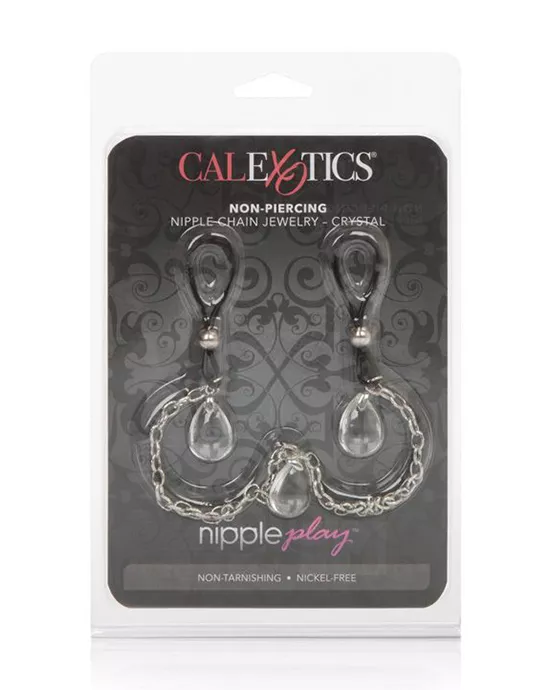 Nipple Play Non-Piercing Nipple Chain Jewelry Crystal