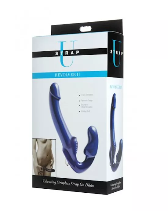Revolver II Vibrating Strapless Strap On Dildo