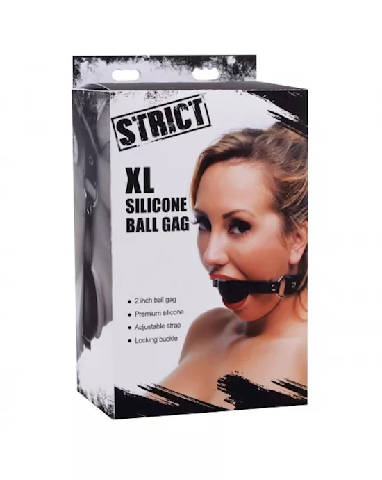 XL 2 Inch Silicone Ball Gag